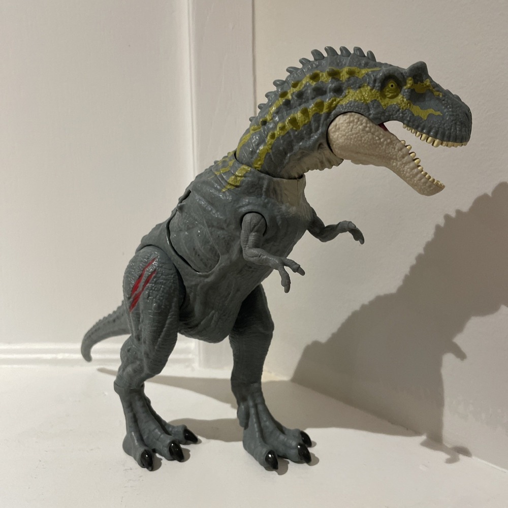 Jurassic World Battle Damage ALBERTOSAURUS Primal Attack gray variant dinosaur